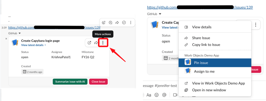 Actions unfurl overflow
