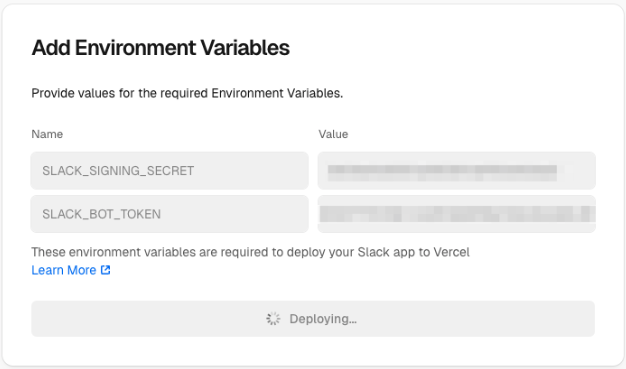 Environment variables